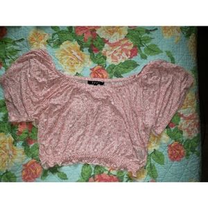 Off the shoulder crop top